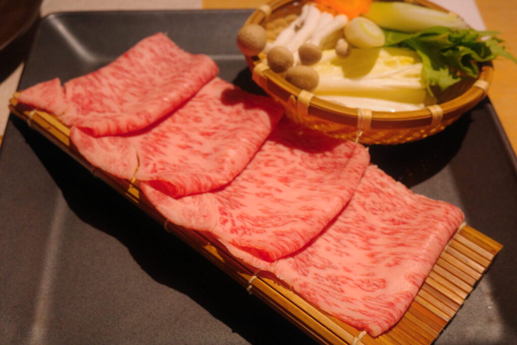 御船山楽園ホテルの夕食、佐賀牛の画像