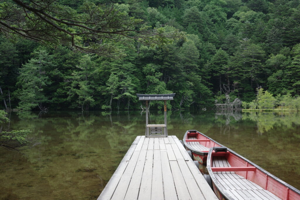 上高地 明神池
