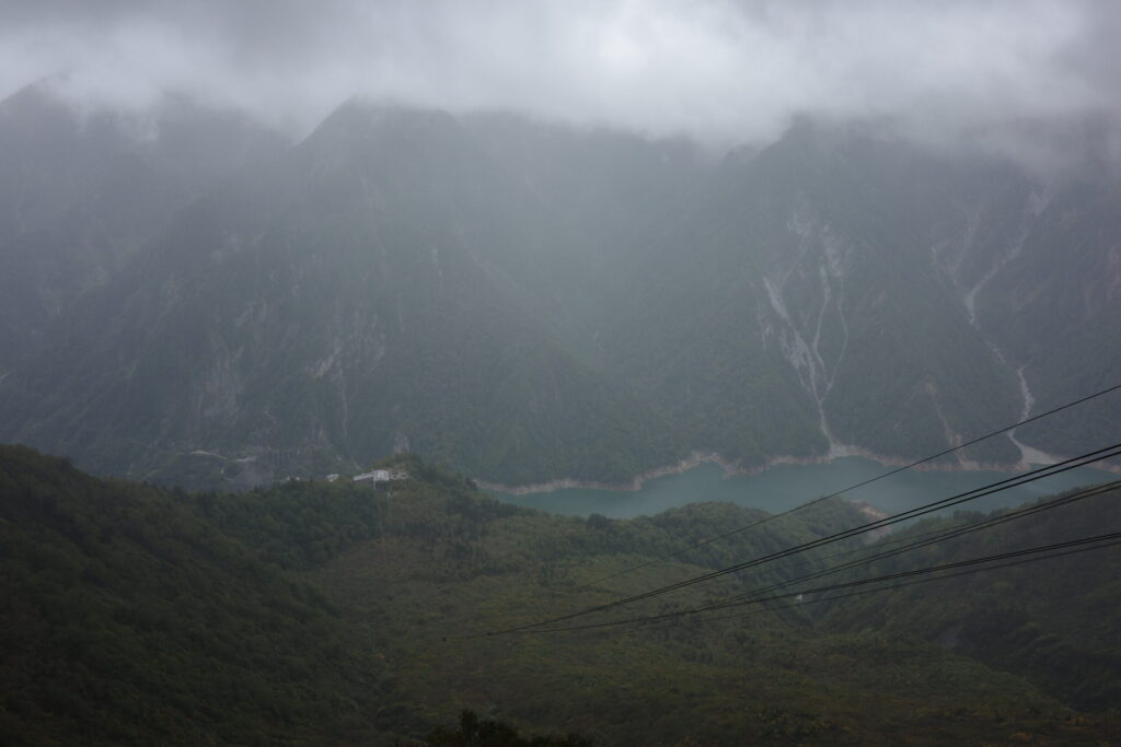 大観峰 雨