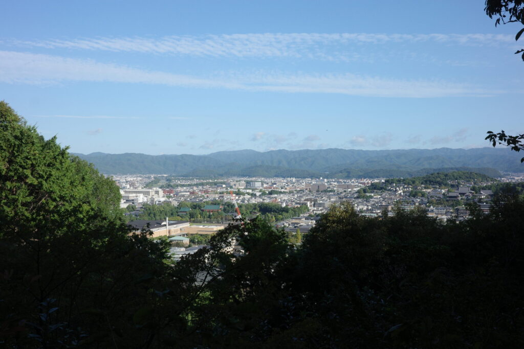 ウェスティン都ホテル京都 庭園からの景色